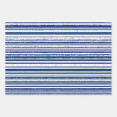 Happy Hanukkah Blue Winter Inpakpapier Vel (Voorkant 3)