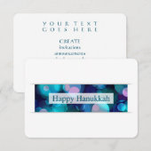 happy hanukkah ( bokeh ) kaart (Voorkant / Achterkant)
