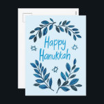 Happy Hanukkah Botanische Waterverf Feestdagenkaart<br><div class="desc">Zoete tekening om iemand gelukkig te wensen hanukkah! Klik op "bewerken met ontwerpgereedschap" om uw eigen tekst toe te voegen. Ook beschikbaar als wenskaart of digitale download om direct te verzenden via e-mail of sms. Check mijn shop voor meer of laat me weten of je iets op maat wilt! Ik...</div>