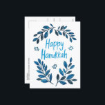 Happy Hanukkah Botanische Waterverf Feestdagenkaart<br><div class="desc">Zoete tekening om iemand gelukkig te wensen hanukkah! Klik op "personaliseren" om uw eigen tekst aan de achterzijde toe te voegen. Ook beschikbaar als wenskaart of digitale download om direct te verzenden via e-mail of sms. Check mijn shop voor meer of laat me weten of je iets op maat wilt!...</div>