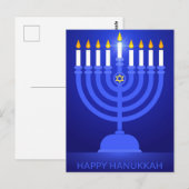 Happy Hanukkah Briefkaart (Voorkant / Achterkant)