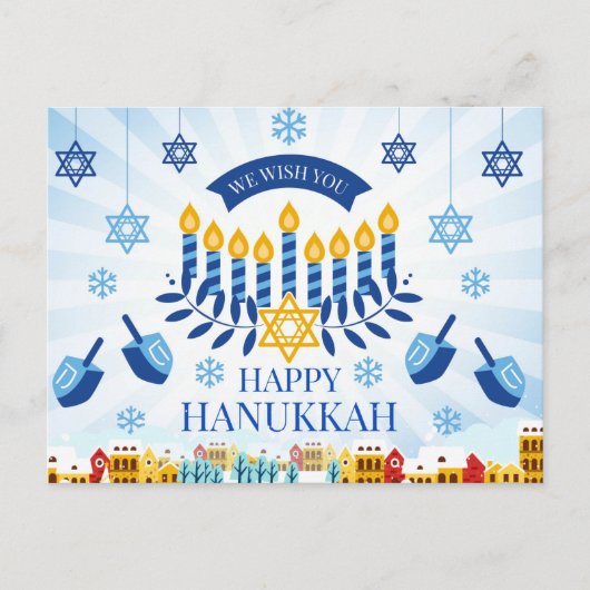 Happy Hanukkah Briefkaart (Voorkant)
