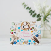 Happy Hanukkah Briefkaart (Staand voorkant)