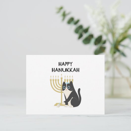 HAPPY HANUKKAH BRIEFKAART (Staand voorkant)
