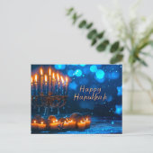 Happy Hanukkah Briefkaart (Staand voorkant)