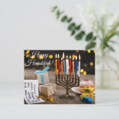 Happy Hanukkah Briefkaart (Staand voorkant)