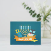 Happy Hanukkah Briefkaart (Staand voorkant)