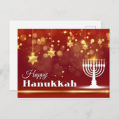 Happy Hanukkah Briefkaart (Voorkant / Achterkant)