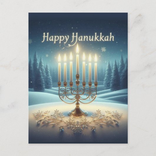 Happy Hanukkah Briefkaart (Voorkant)