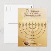 Happy Hanukkah Briefkaart (Voorkant / Achterkant)