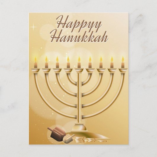 Happy Hanukkah Briefkaart (Voorkant)