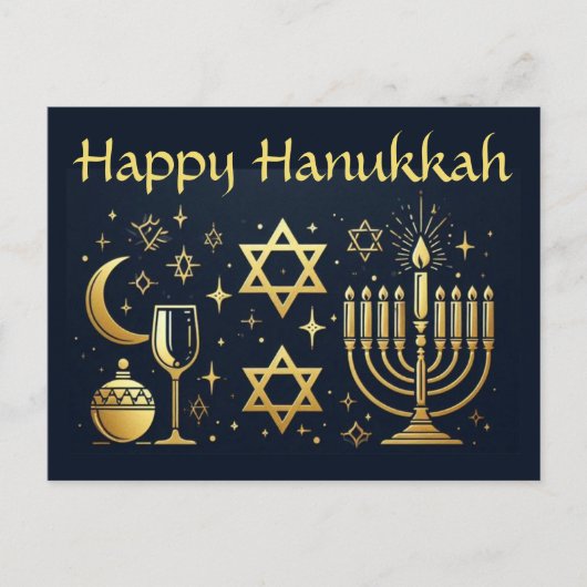 Happy Hanukkah Briefkaart (Voorkant)