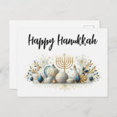 Happy Hanukkah Briefkaart (Voorkant / Achterkant)