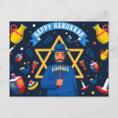 Happy Hanukkah Briefkaart (Voorkant)