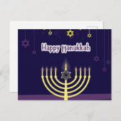 Happy Hanukkah Briefkaart (Voorkant / Achterkant)