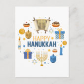 Happy Hanukkah Briefkaart (Voorkant)