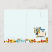 Happy Hanukkah Briefkaart (Achterkant)