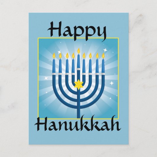 Happy Hanukkah Briefkaart (Voorkant)