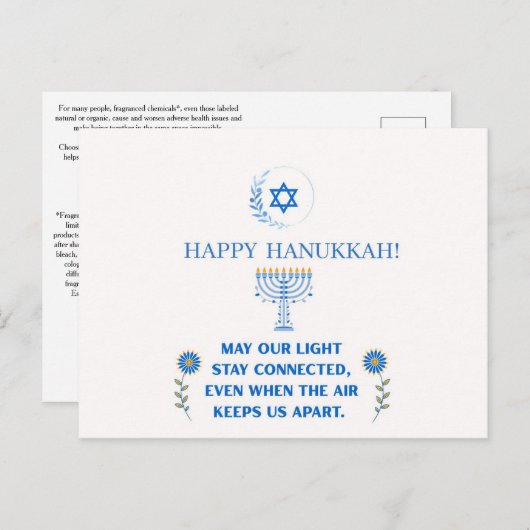 Happy Hanukkah! Briefkaart (Voorkant / Achterkant)