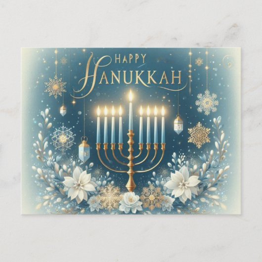 Happy Hanukkah Briefkaart (Voorkant)