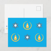 Happy Hanukkah Briefkaart (Voorkant / Achterkant)