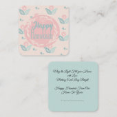 Happy Hanukkah-briefkaart Notitiekaartje (Voorkant / Achterkant)