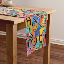 Happy Hanukkah Bright Lange Tafelloper
