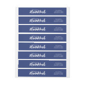 Happy Hanukkah Bubbles Wraparound Adres Etiket (Vel)