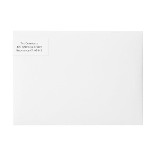 Happy Hanukkah Bubbles Wraparound Adres Etiket (Voorkant)