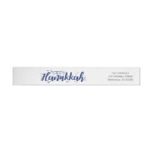 Happy Hanukkah Bubbles Wraparound Adres Etiket (Individueel)