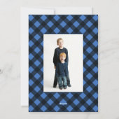 Happy Hanukkah Buffalo-speldenkaart voor Kerstmis Feestdagenkaart (Achterkant)