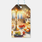 Happy Hanukkah Cadeaulabel (Achterkant)