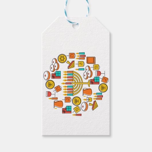 Happy Hanukkah Cadeaulabel (Voorkant)