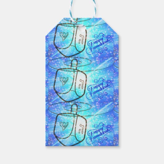 Happy Hanukkah Cadeaulabel (Voorkant)