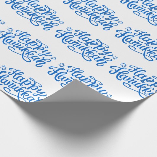 Happy Hanukkah Cadeaupapier (Hoek)