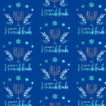 Happy Hanukkah Cadeaupapier<br><div class="desc">Viel acht dagen en acht nachten van het festival van Lichten met Hanukkakaarten en geschenken. Het festival van de lichten is hier. Licht de menorah aan, speel met het droesdel en feast op latkes en sufganiyots. Viel de geest van Hanukkah met vrienden, familie en geliefden om hen Happy Hanukkah te...</div>