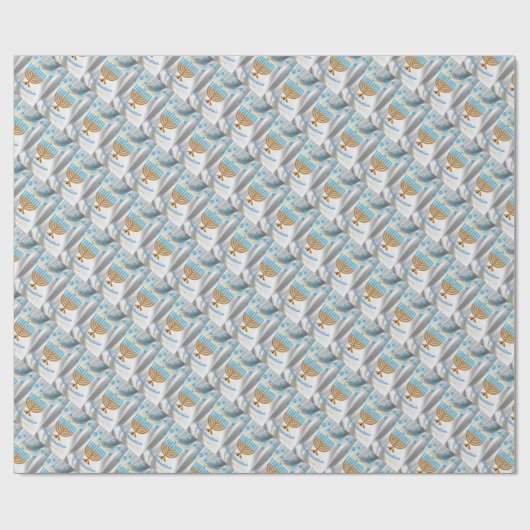 Happy Hanukkah Cadeaupapier (Vlak)