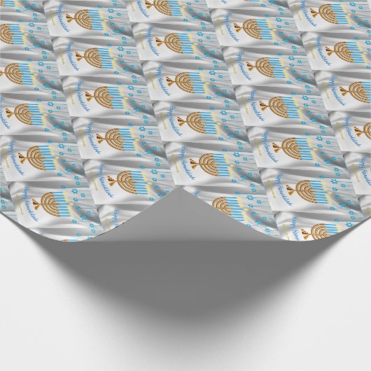 Happy Hanukkah Cadeaupapier (Hoek)