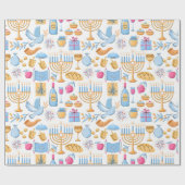 Happy Hanukkah Cadeaupapier (Vlak)