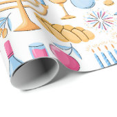 Happy Hanukkah Cadeaupapier (Rol Hoek)