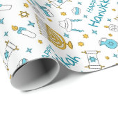 Happy Hanukkah Cadeaupapier (Rol Hoek)