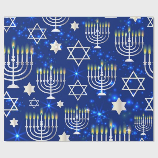 Happy Hanukkah Cadeaupapier (Vlak)