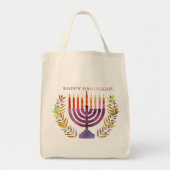 Happy Hanukkah-Canvas tas (Voorkant)