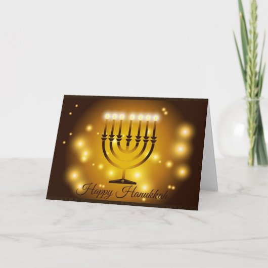 Happy Hanukkah Card Feestdagen Kaart (Voorkant)