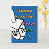 Happy Hanukkah Card Kaart (Gele Bloem)