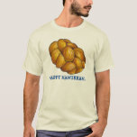 Happy Hanukkah Challah Bread Joodse Feestdagen T-shirt<br><div class="desc">Shirt is een originele illustratie van een brood met challah. Ideaal voor Hanukkah! Deze illustratie van Chanoeka is ook beschikbaar op andere producten. Zie je niet wat je zoekt? Hulp nodig bij aanpassingen? Neem contact op met Rebecca om iets voor je te ontwerpen.</div>