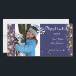 Happy Hanukkah, champagne bubbels fotokaarten Feestdagenkaart<br><div class="desc">Happy Hanukkah-fotokaarten.    Copyright © 2010 PixDezines.com en PixDezines op zazzle.com</div>