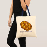 Happy Hanukkah Chanukah Challah Bread Holiday Tote Bag<br><div class="desc">Tas is voorzien van een originele markeerteken ter illustratie van een brood met gevlekte krijtmakerij. Geweldig voor Hanukkah! Deze illustratie van Chanoeka is ook beschikbaar op andere producten. Zie je niet wat je zoekt? Hulp nodig bij aanpassingen? Neem contact op met Rebecca om iets voor je te ontwerpen.</div>
