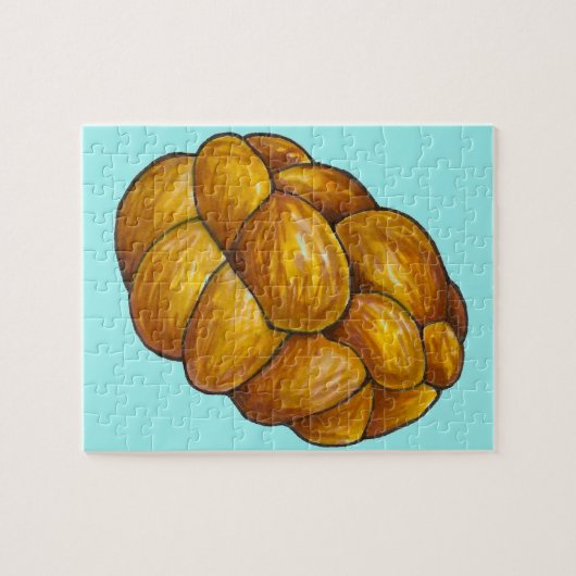 Happy Hanukkah Chanukah Challah Bread Loaf Legpuzzel (Horizontaal)