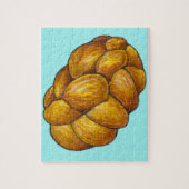 Happy Hanukkah Chanukah Challah Bread Loaf Legpuzzel (Verticaal)